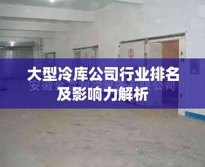 大型冷库公司行业排名及影响力解析