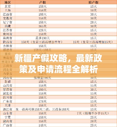 新疆产假攻略，最新政策及申请流程全解析