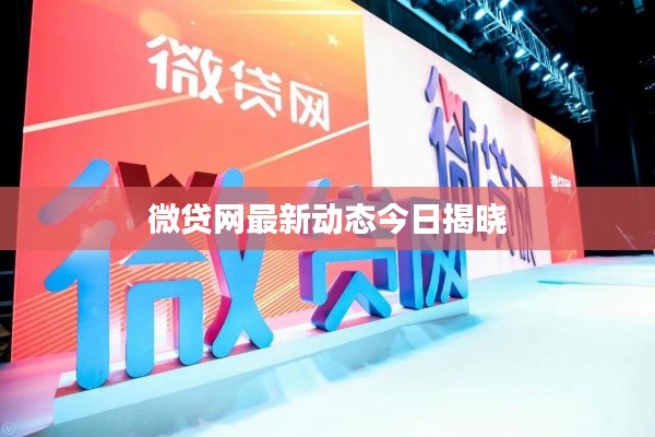 微贷网最新动态今日揭晓