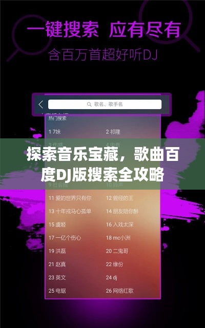 探索音乐宝藏，歌曲百度DJ版搜索全攻略