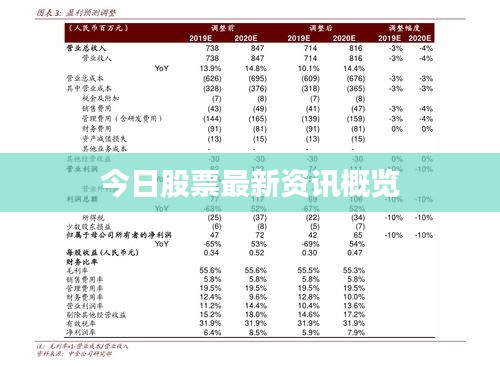 今日股票最新资讯概览