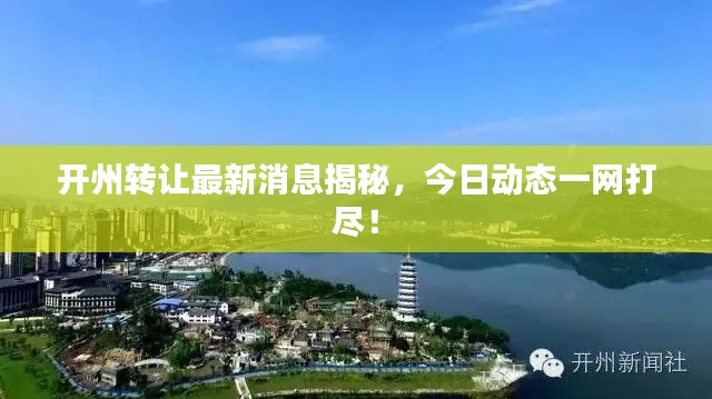 开州转让最新消息揭秘，今日动态一网打尽！