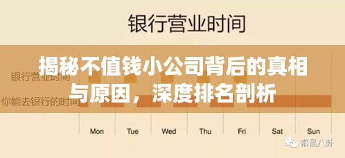 揭秘不值钱小公司背后的真相与原因，深度排名剖析