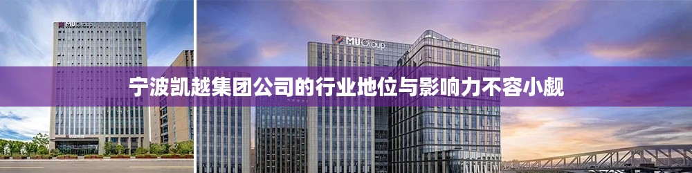 宁波凯越集团公司的行业地位与影响力不容小觑