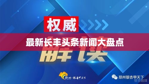 最新长丰头条新闻大盘点