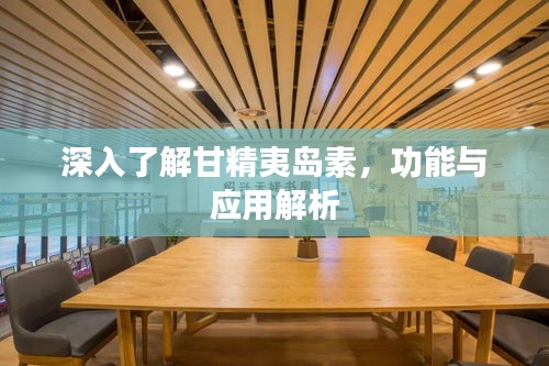 深入了解甘精夷岛素，功能与应用解析