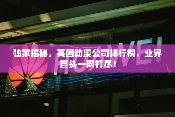 独家揭秘，英国动漫公司排行榜，业界巨头一网打尽！