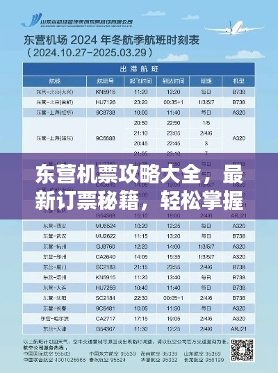 东营机票攻略大全，最新订票秘籍，轻松掌握出行主动权