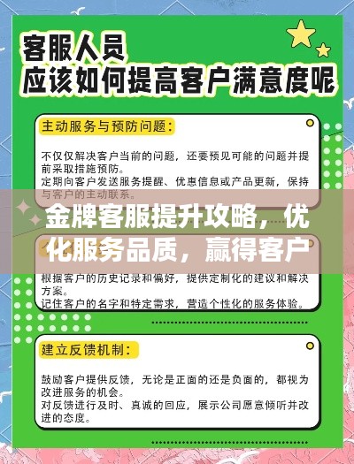 金牌客服提升攻略，优化服务品质，赢得客户满意信赖