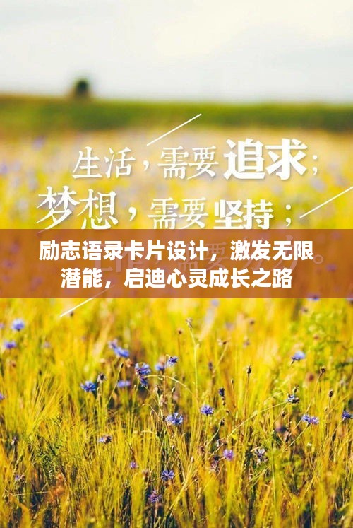 励志语录卡片设计，激发无限潜能，启迪心灵成长之路