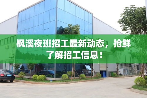 枫溪夜班招工最新动态，抢鲜了解招工信息！