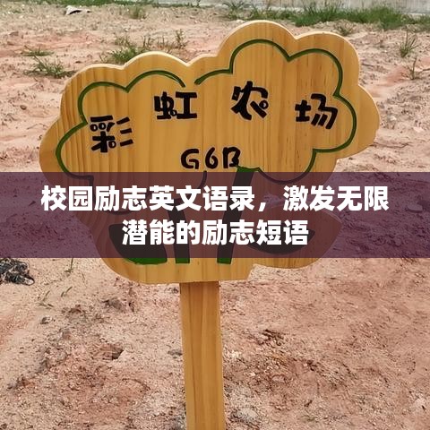 校园励志英文语录，激发无限潜能的励志短语