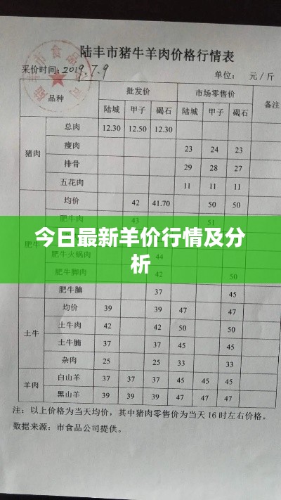 今日最新羊价行情及分析