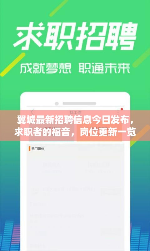 翼城最新招聘信息今日发布，求职者的福音，岗位更新一览