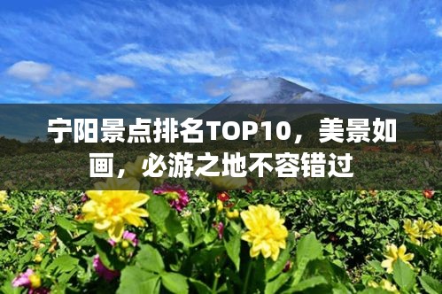 宁阳景点排名TOP10，美景如画，必游之地不容错过