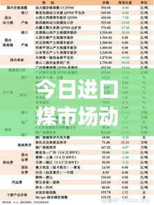 今日进口煤市场动态，最新消息新闻速递