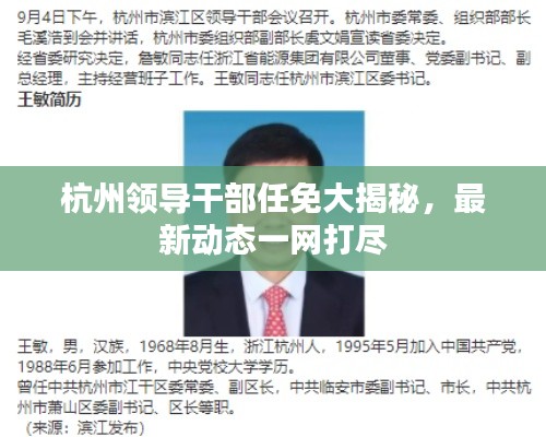 杭州领导干部任免大揭秘，最新动态一网打尽