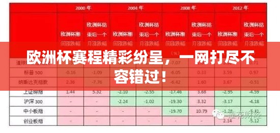 欧洲杯赛程精彩纷呈，一网打尽不容错过！