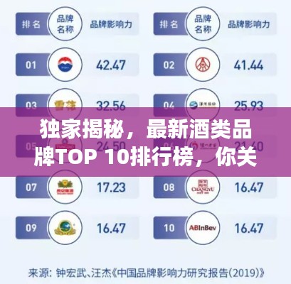 独家揭秘，最新酒类品牌TOP 10排行榜，你关注的品牌上榜了吗？