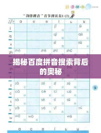 揭秘百度拼音搜索背后的奥秘