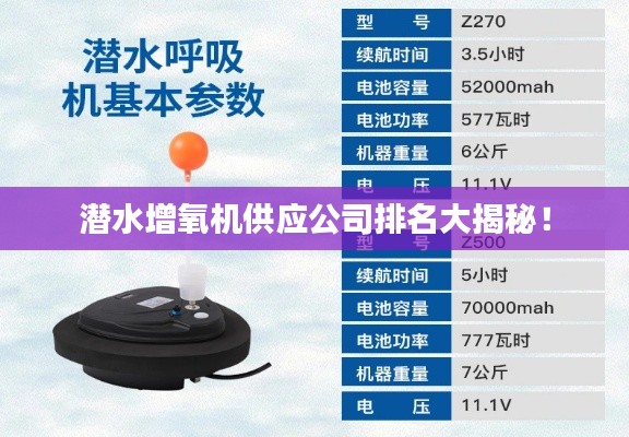 潜水增氧机供应公司排名大揭秘！
