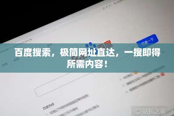 百度搜索，极简网址直达，一搜即得所需内容！