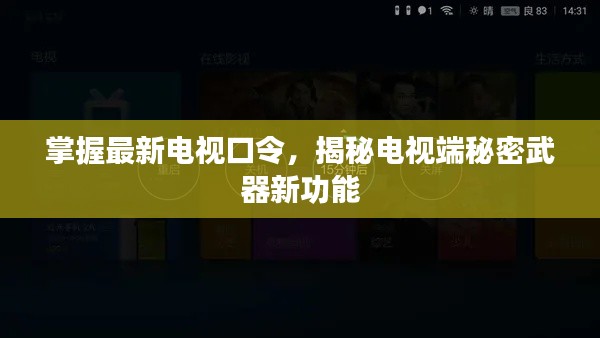 掌握最新电视口令，揭秘电视端秘密武器新功能