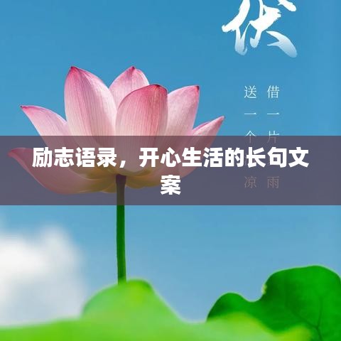励志语录，开心生活的长句文案