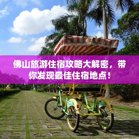 佛山旅游住宿攻略大解密，带你发现最佳住宿地点！
