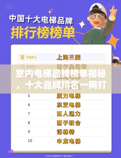 室内电梯品牌榜单揭秘，十大品牌排名一网打尽！