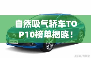 自然吸气轿车TOP10榜单揭晓！
