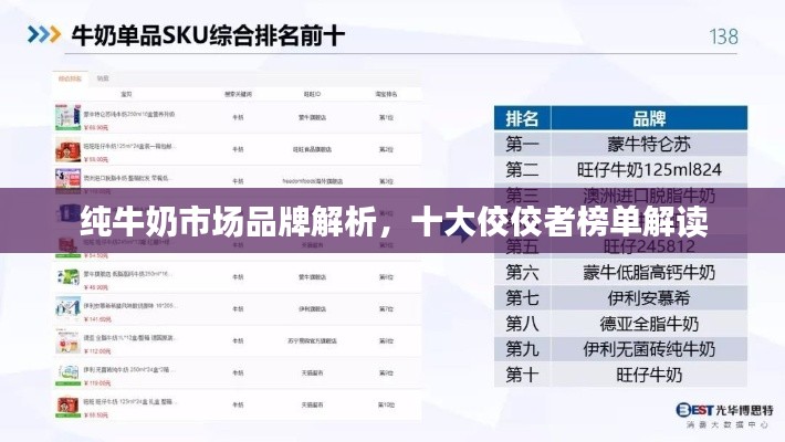 纯牛奶市场品牌解析，十大佼佼者榜单解读