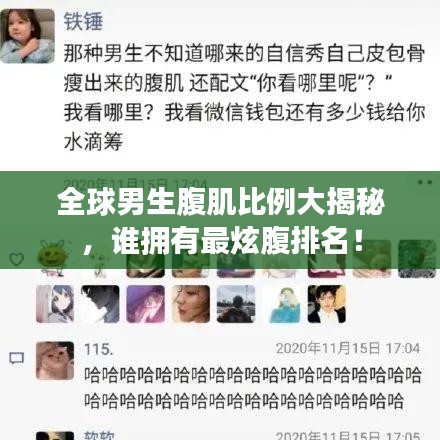 全球男生腹肌比例大揭秘，谁拥有最炫腹排名！