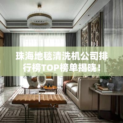 珠海地毯清洗机公司排行榜TOP榜单揭晓！