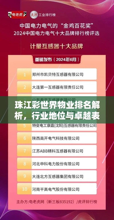 珠江彩世界物业排名解析，行业地位与卓越表现引人瞩目