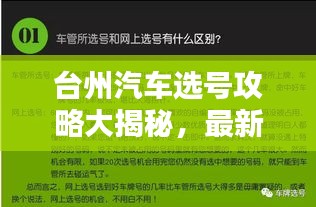 台州汽车选号攻略大揭秘，最新技巧助你轻松挑选心仪车牌！