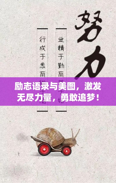 励志语录与美图，激发无尽力量，勇敢追梦！