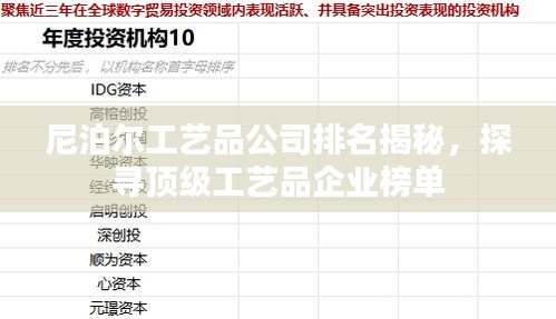 尼泊尔工艺品公司排名揭秘，探寻顶级工艺品企业榜单
