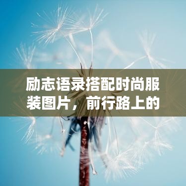 励志语录搭配时尚服装图片，前行路上的灵感源泉