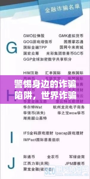 警惕身边的诈骗陷阱，世界诈骗公司排名大揭秘！