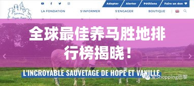 全球最佳养马胜地排行榜揭晓！
