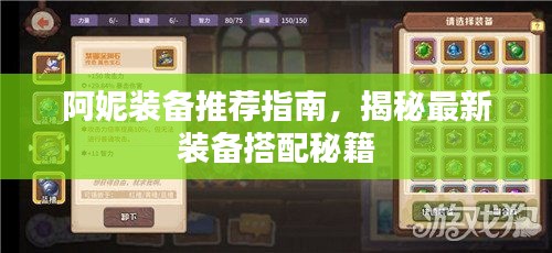 阿妮装备推荐指南，揭秘最新装备搭配秘籍