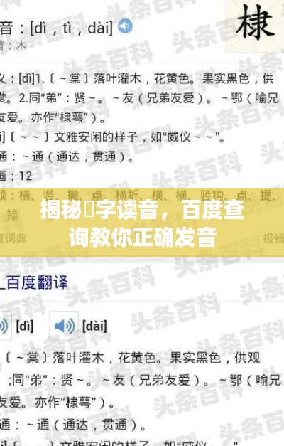 揭秘詶字读音，百度查询教你正确发音