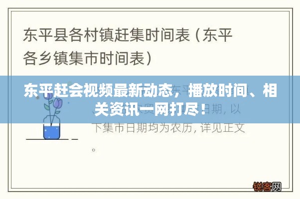 东平赶会视频最新动态，播放时间、相关资讯一网打尽！